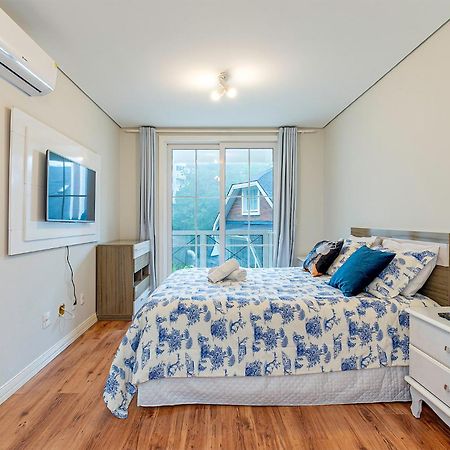 Incrivel Apartamento A 500M Da Rua Coberta Gramado Exterior foto
